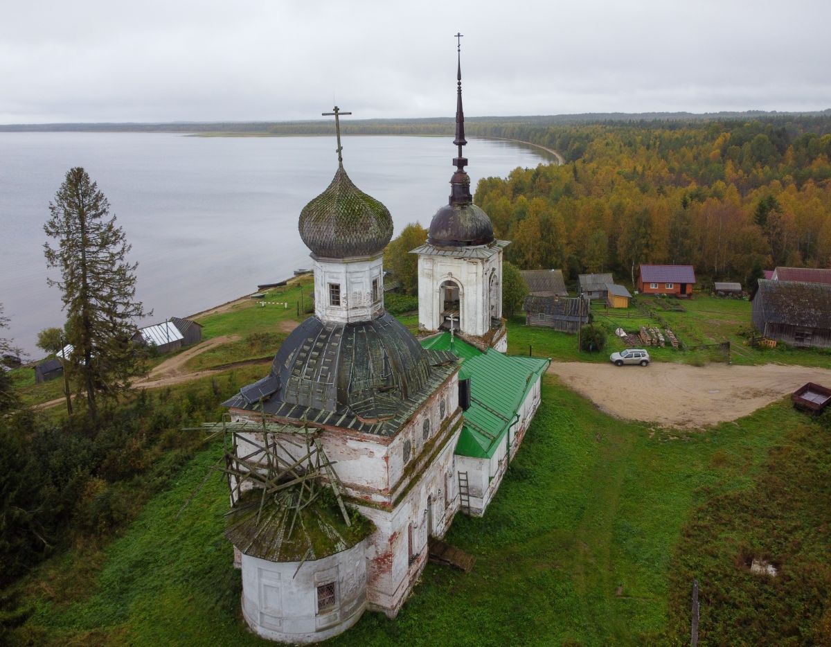 Морщихинская (Лёкшмозеро). Церковь Петра и Павла. фасады