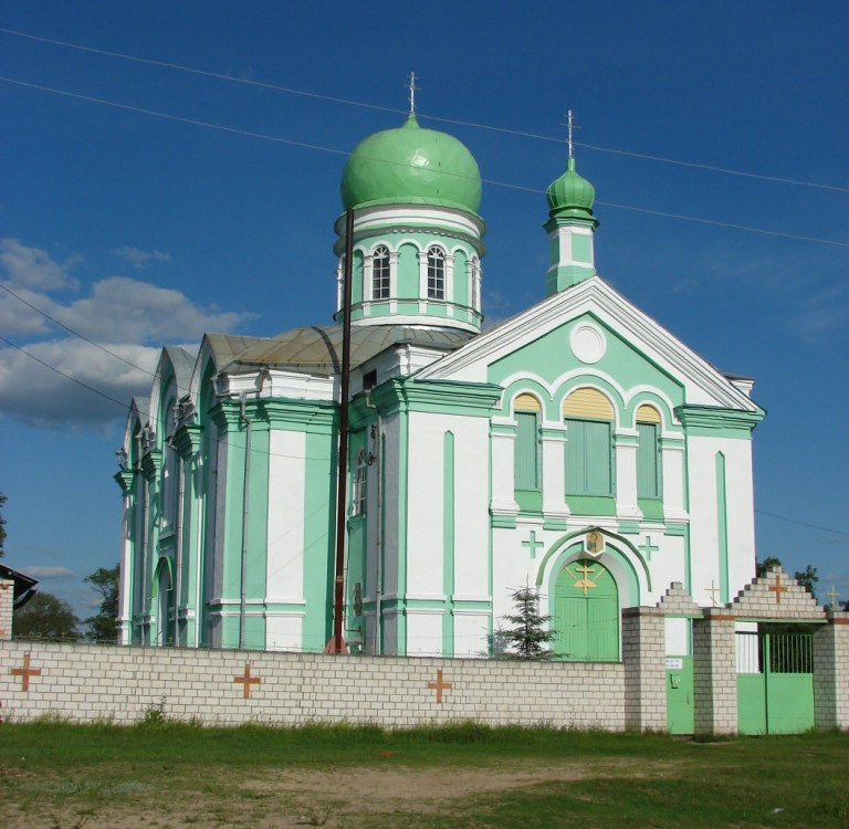 Тулуковщина. Церковь Сергия Радонежского. общий вид в ландшафте