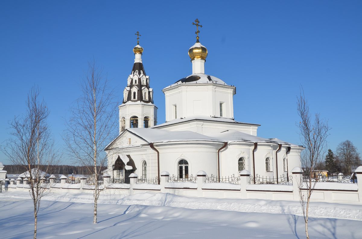 фасады. Церковь Зачатия Иоанна Предтечи, Губино (Козельский район, Калужская область)