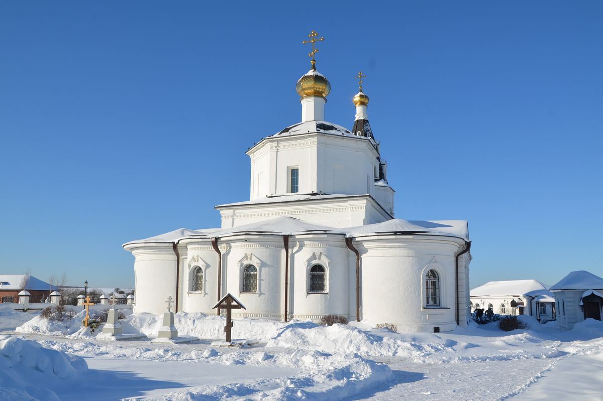 фасады. Церковь Зачатия Иоанна Предтечи, Губино (Козельский район, Калужская область)