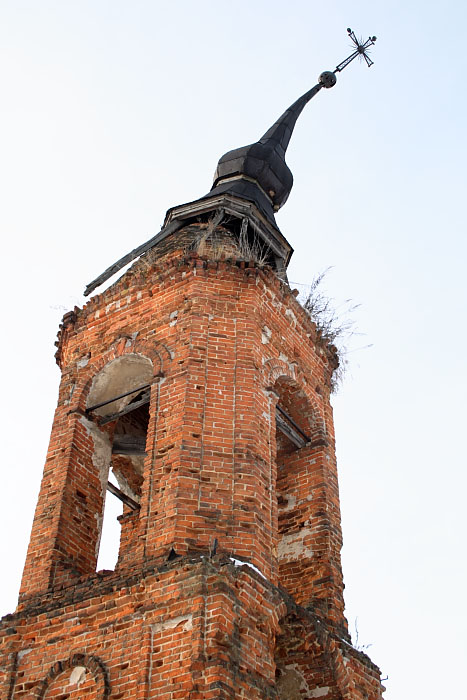 Колокольня церкви Варвары, Матчино (Козельский район, Калужская область). архитектурные детали