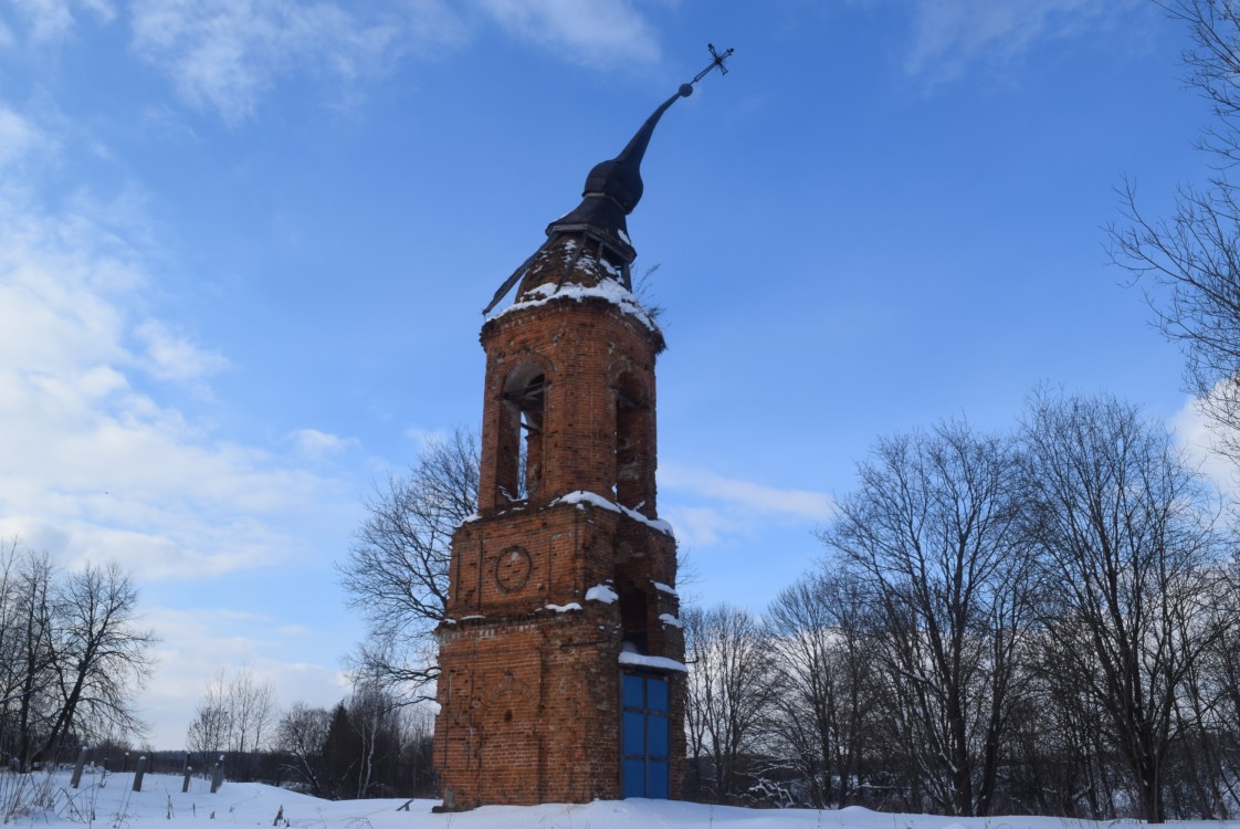 Колокольня церкви Варвары, Матчино (Козельский район, Калужская область). фасады, вид с юго-восточной стороны