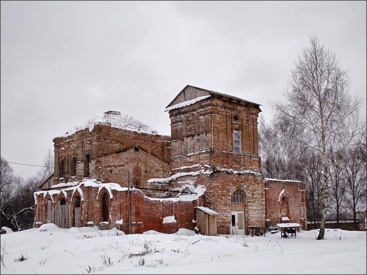 Церковь Владимирской иконы Божией Матери, Волконское (Козельский район, Калужская область). фасады