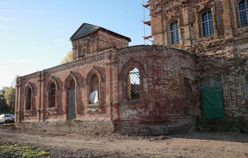 Церковь Владимирской иконы Божией Матери, Волконское (Козельский район, Калужская область). архитектурные детали