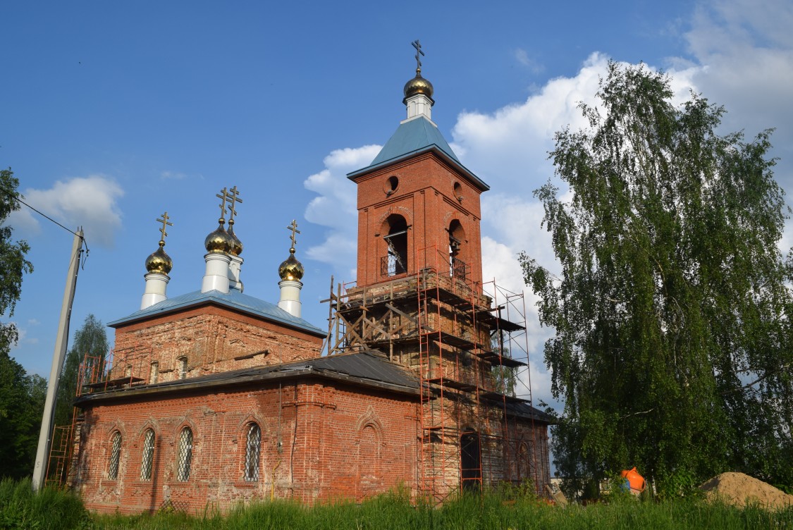 Церковь Владимирской иконы Божией Матери, Волконское (Козельский район, Калужская область). фасады, вид с северо-запада