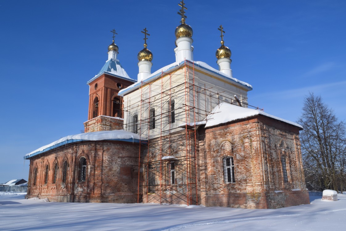 Волконское. Церковь Владимирской иконы Божией Матери. фасады, вид с северо-восточной стороны