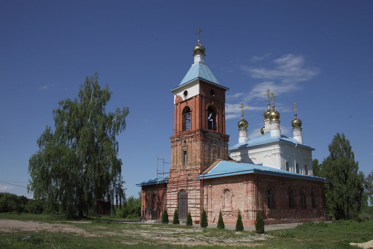 Церковь Владимирской иконы Божией Матери, Волконское (Козельский район, Калужская область). фасады
