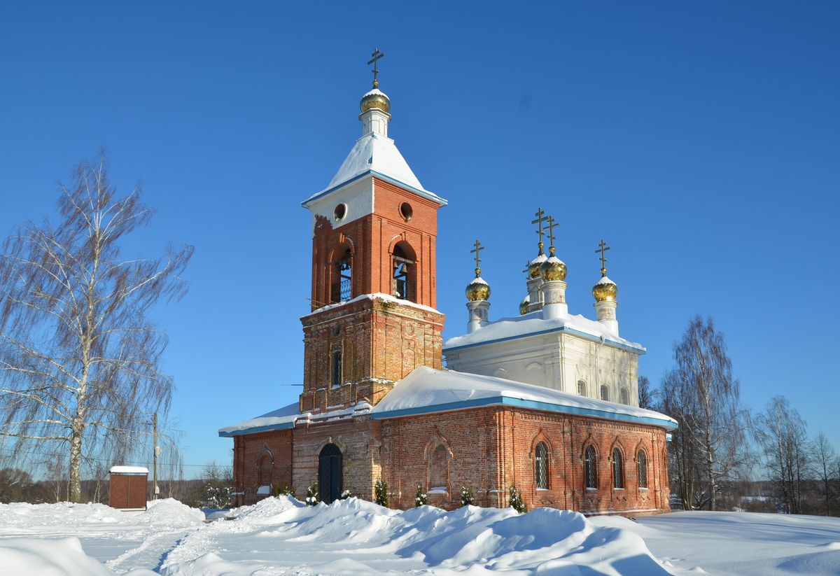 фасады. Церковь Владимирской иконы Божией Матери, Волконское (Козельский район, Калужская область)