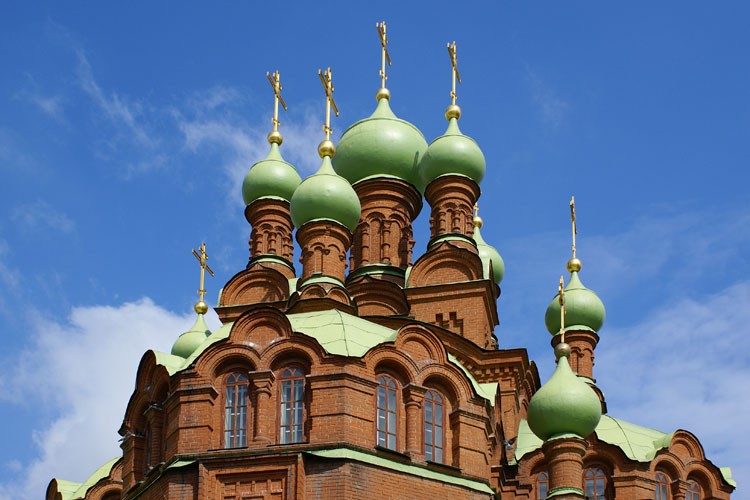 Челябинск. Церковь Троицы Живоначальной. архитектурные детали