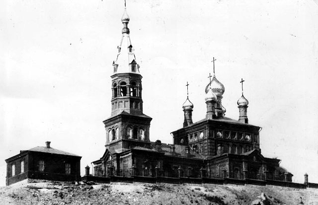 Кага. Церковь Николая Чудотворца. архивная фотография, Старинное фото