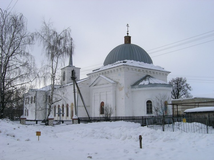 Бутурлино. Церковь Сергия Радонежского. общий вид в ландшафте, Вид с восточной стороны