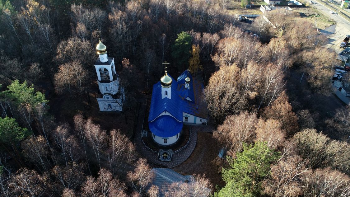 Церковь Тихона, Патриарха Всероссийского, Обнинск (Обнинск, город, Калужская область). фасады, Вид с высоты птичьего полета