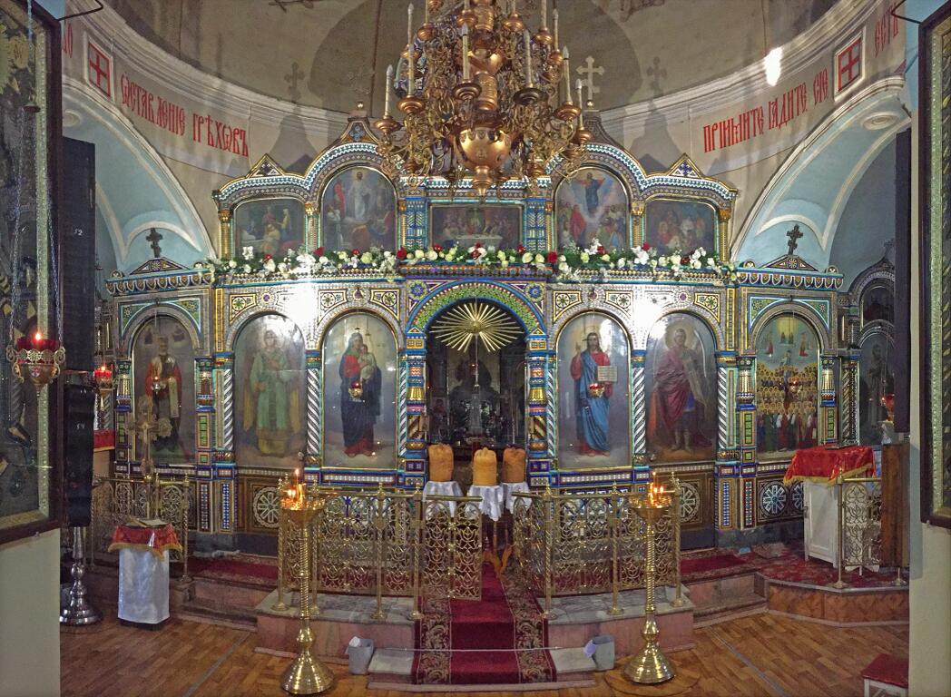 Церковь Всех Святых на старом кладбище, Таганрог (Таганрог, город, Ростовская область). интерьер и убранство, Панорама иконостаса