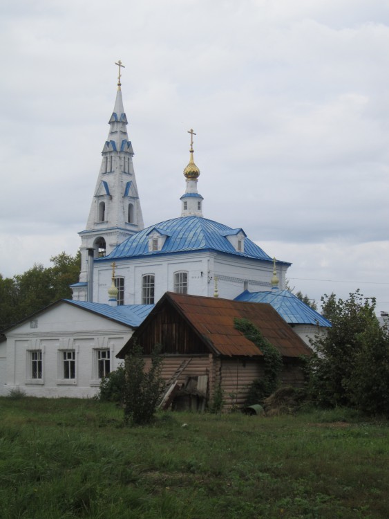 Мугреевский. Святоезерская Иверская пустынь. Церковь Афанасия Афонского. общий вид в ландшафте