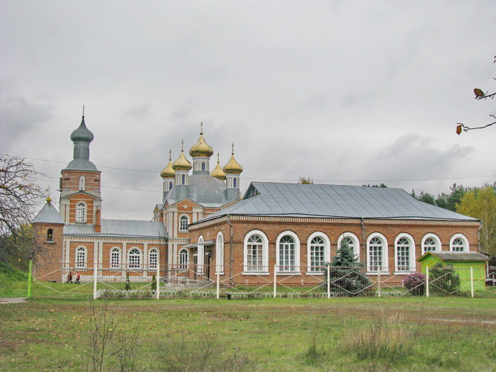 Унеча. Церковь Благовещения Пресвятой Богородицы. общий вид в ландшафте