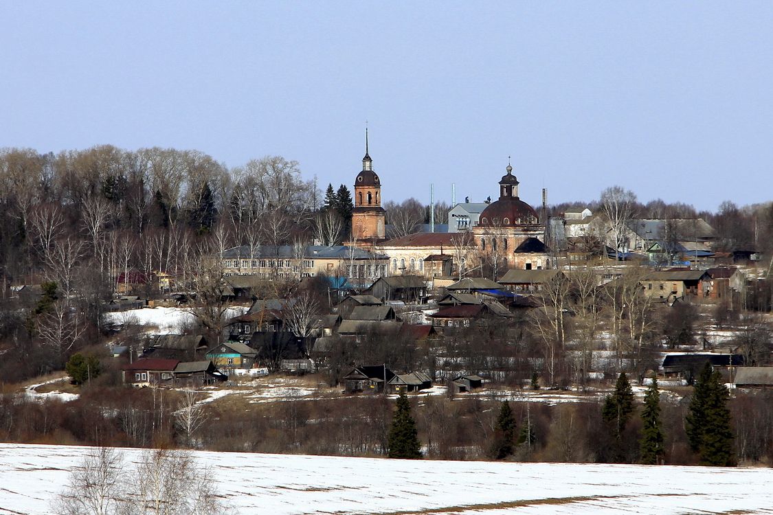 Церковь Благовещения Пресвятой Богородицы, Васильевское (Немский район, Кировская область). общий вид в ландшафте