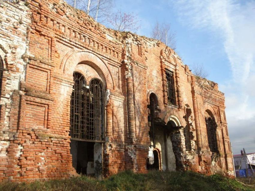 Ворсино. Церковь Успения Пресвятой Богородицы. архитектурные детали, Фрагмент южного фасада