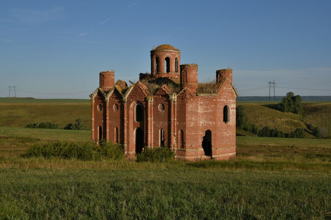 Церковь Владимирской иконы Божией Матери, Репьевка, урочище (Бавлинский район, Республика Татарстан). фасады, Вид с юго-востока