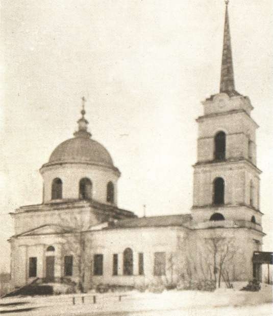 Преображенская церковь. Первая половина XX в., архивная фотография. Церковь Преображения Господня, Пилекшево (Перевозский район, Нижегородская область)