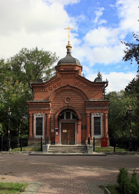 Екатеринбург. Часовня Александра Невского в Дендрологическом парке. фасады, Вид с запада