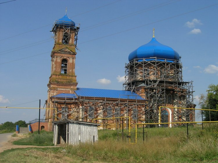 Вельдеманово. Церковь Казанской иконы Божией Матери. общий вид в ландшафте