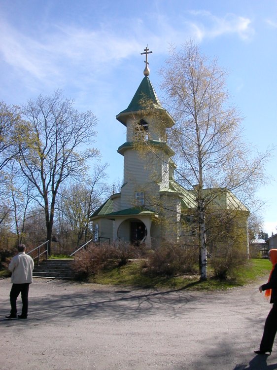 Иматра. Церковь Николая Чудотворца. общий вид в ландшафте