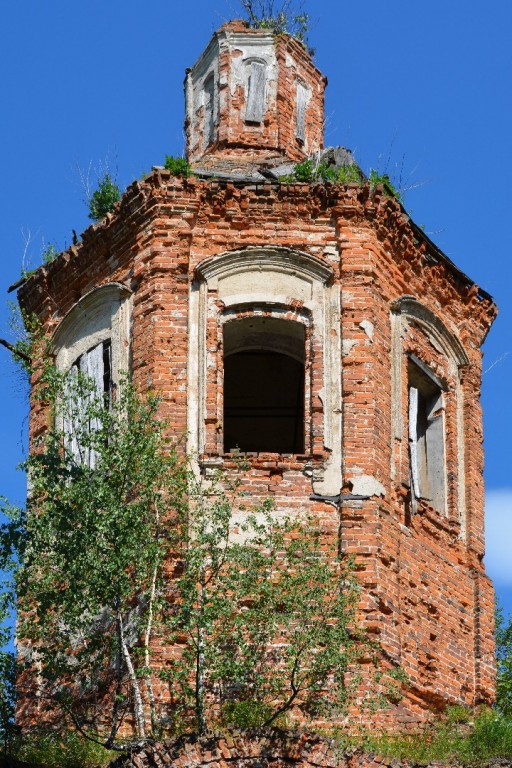 Висляево. Церковь Успения Пресвятой Богородицы. архитектурные детали, Восьмерик основного объема