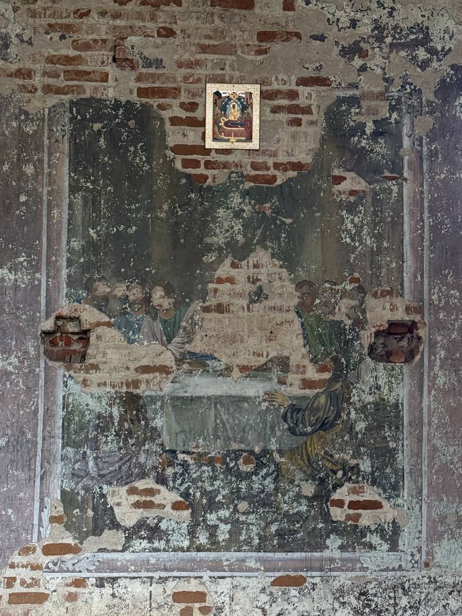 Церковь Успения Пресвятой Богородицы, Висляево (Ферзиковский район, Калужская область). интерьер и убранство, Фреска 