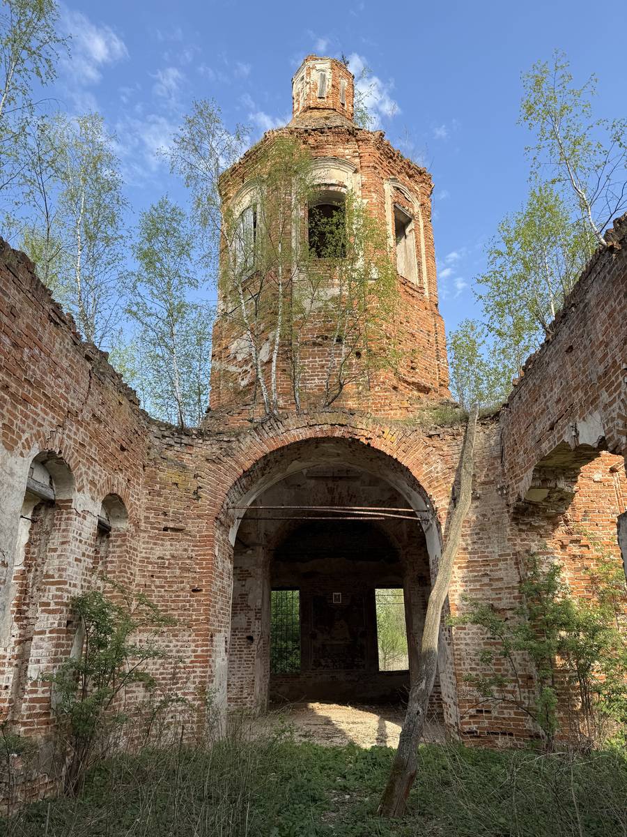 Церковь Успения Пресвятой Богородицы, Висляево (Ферзиковский район, Калужская область). фасады, Вид с запада 