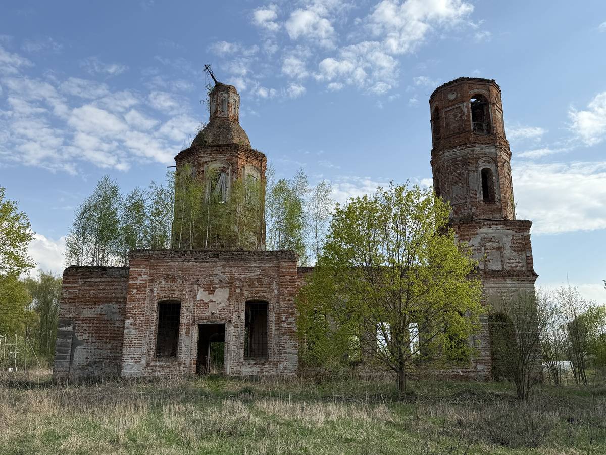 Церковь Успения Пресвятой Богородицы, Висляево (Ферзиковский район, Калужская область). фасады, Вид с севера