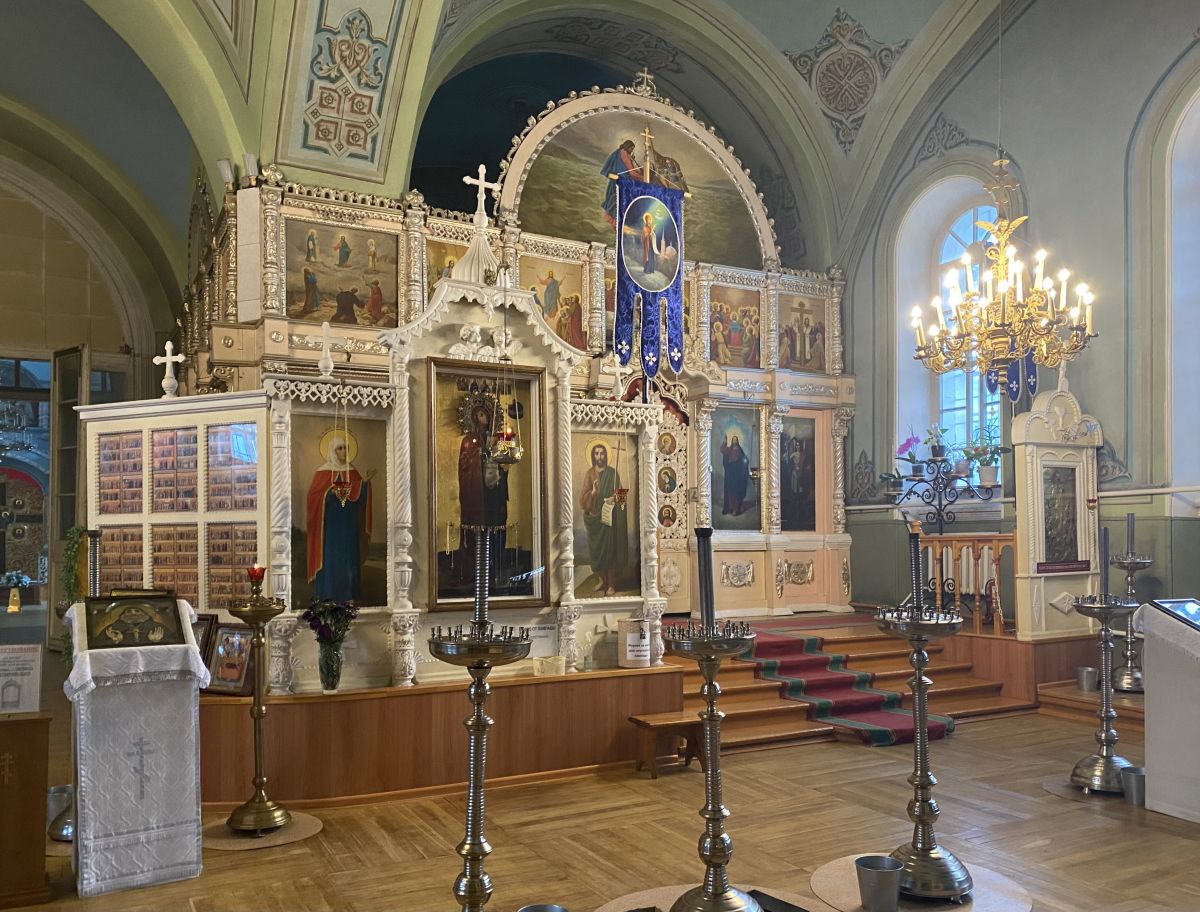 Церковь Боголюбской иконы Божией Матери, Зимарово (Александро-Невский район, Рязанская область). интерьер и убранство, Правый придельный иконостас