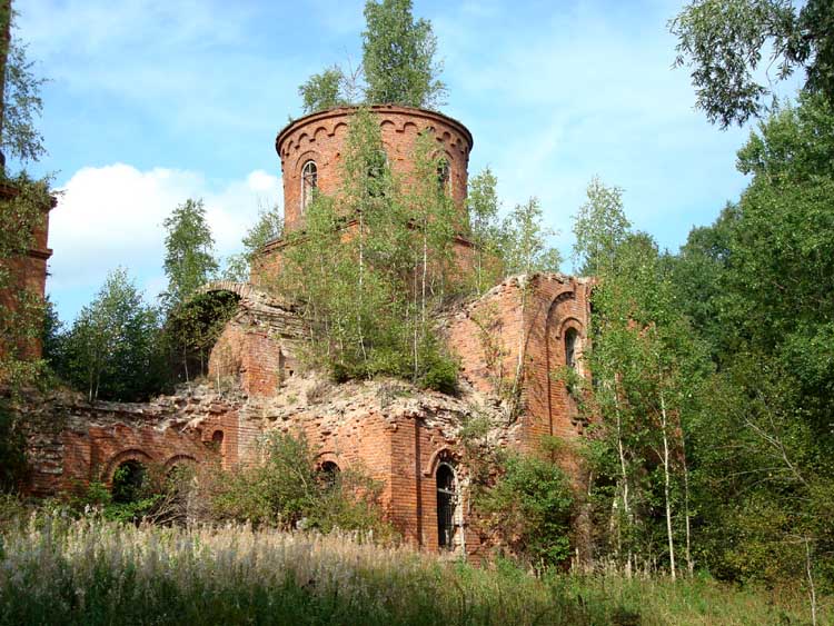 Гребенкино. Церковь Троицы Живоначальной. фасады