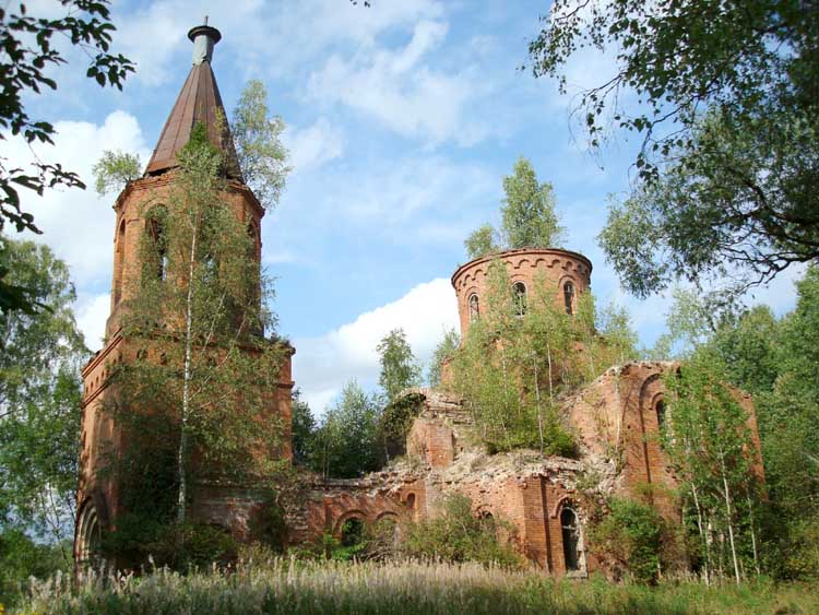 Гребенкино. Церковь Троицы Живоначальной. фасады