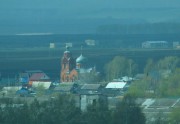 Церковь Михаила Архангела, Вид в панораме Чамзинки с трассы Саранск-Ульяновск<br>, Чамзинка, Чамзинский район, Республика Мордовия