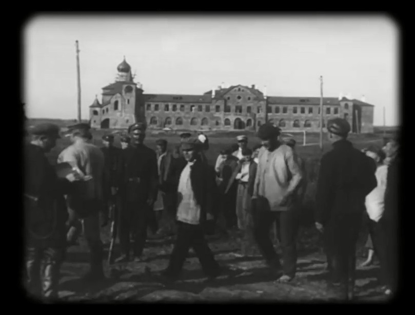 Церковь Казанской иконы Божией Матери, Извара (Волосовский район, Ленинградская область). архивная фотография, Архивная кинохроника 1920-х годов из фондов РГАКФД