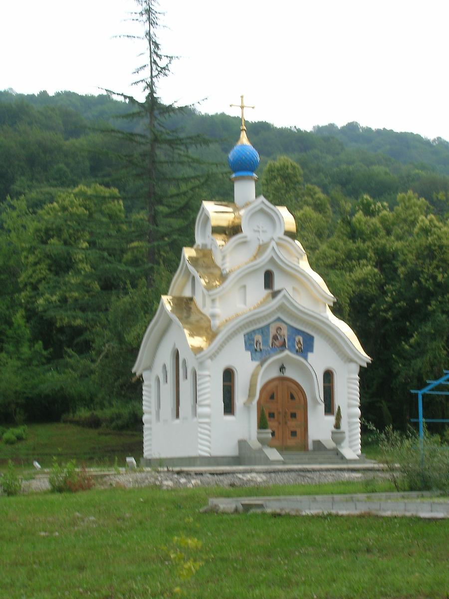 фасады. Троице-Георгиевский женский монастырь.Часовня иконы Божией Матери "Утоли моя печали", Лесное (Сочи, город, Краснодарский край)