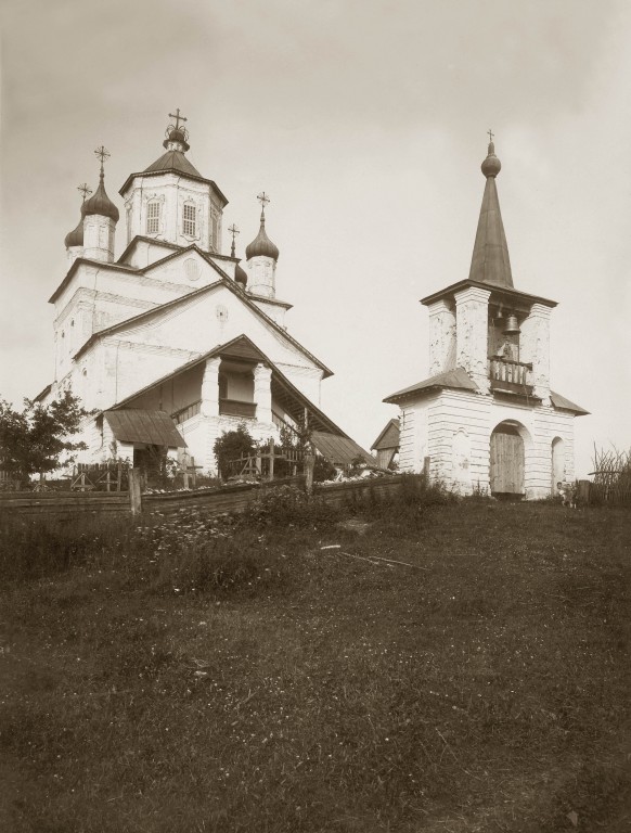 Песно. Церковь Спаса Преображения. архивная фотография, Фото Н.Д. Бартрама, 1912