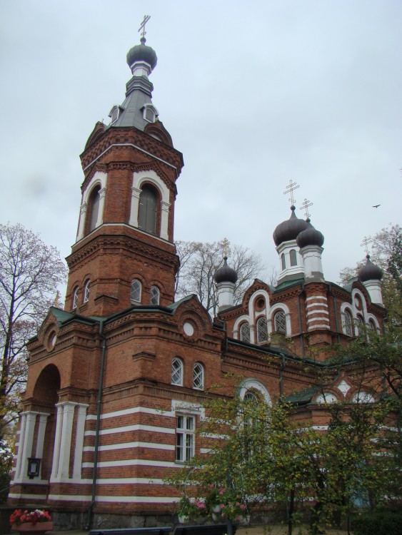 Церковь Преображения Господня, Лимбажи (Лимбажский край, Латвия). фасады, Колокольня и часть основного объема