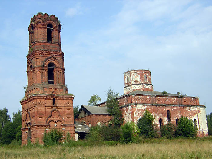 Красное. Церковь Казанской иконы Божией Матери. фасады