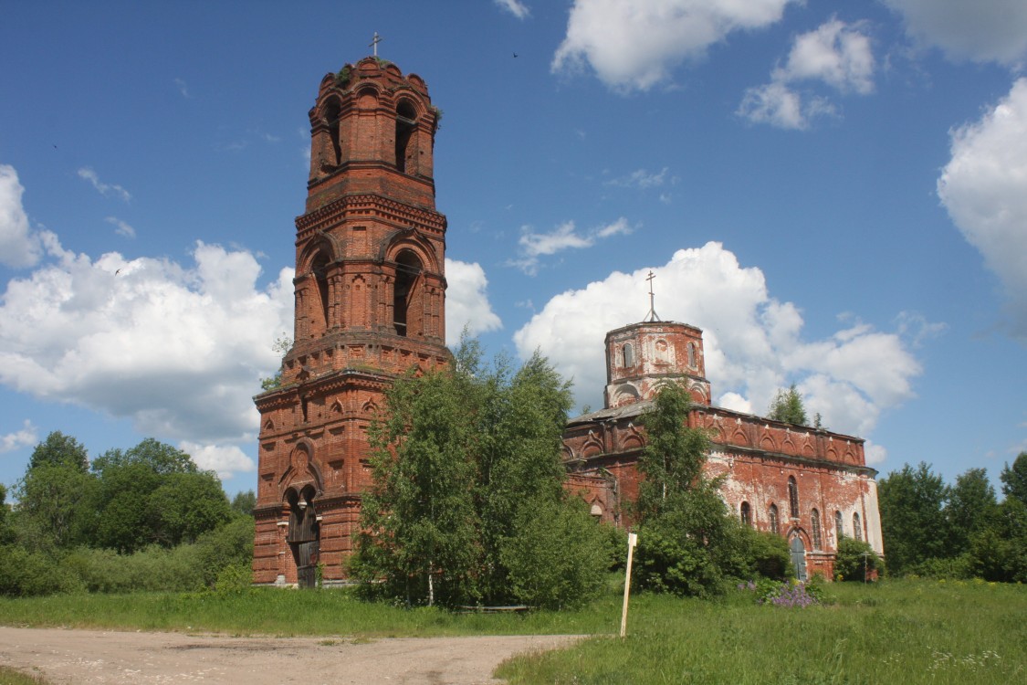 Красное. Церковь Казанской иконы Божией Матери. фасады