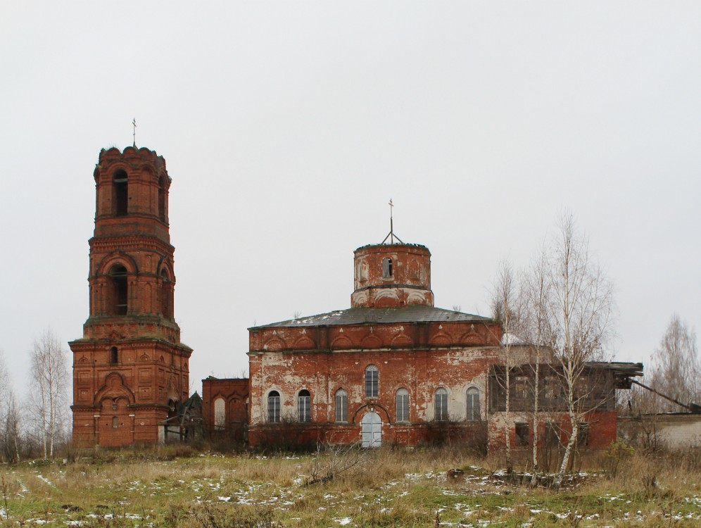 Красное. Церковь Казанской иконы Божией Матери. фасады