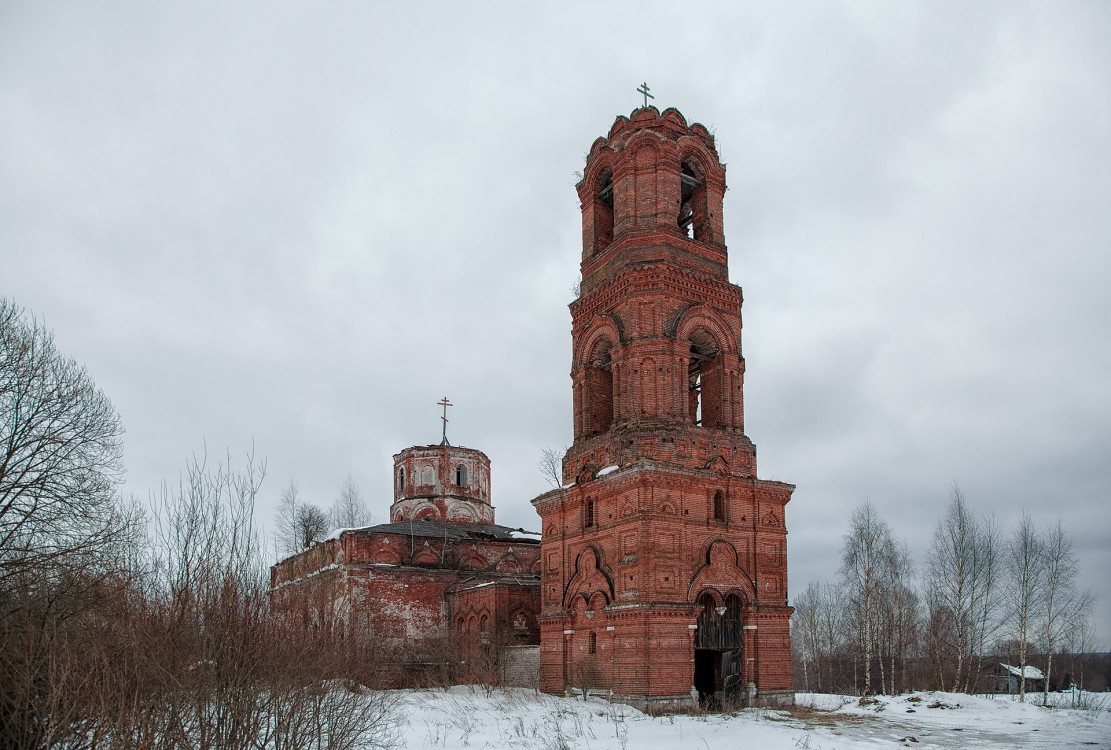 Красное. Церковь Казанской иконы Божией Матери. фасады