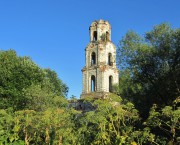 Церковь Николая Чудотворца, вид на колокольню с северо-запада<br>, Скорынево, Бежецкий район, Тверская область