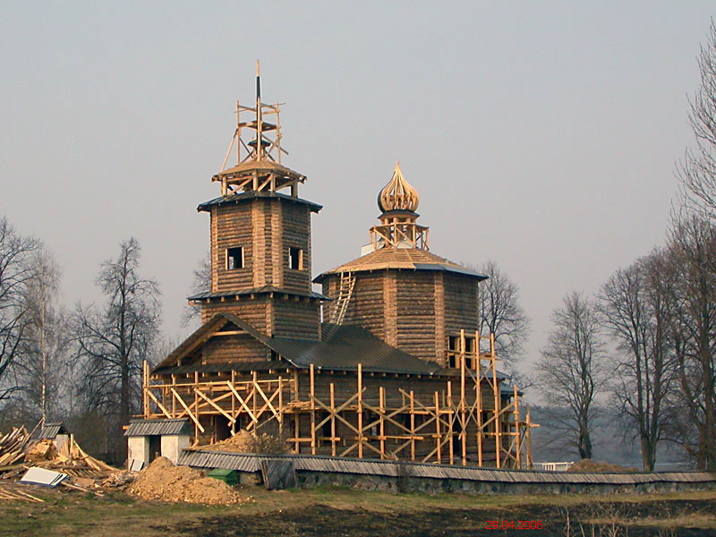 Церковь Георгия Победоносца (новая), Тригорское (Пушкиногорский район, Псковская область). документальные фотографии