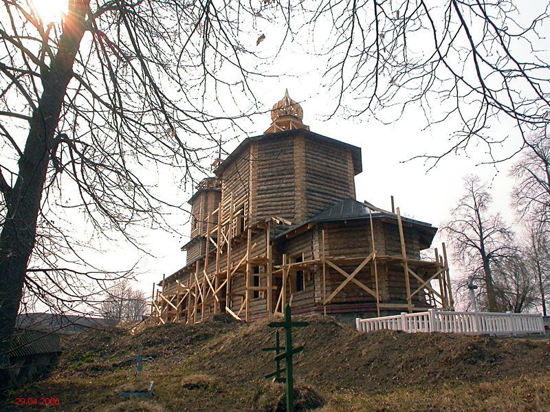 Церковь Георгия Победоносца (новая), Тригорское (Пушкиногорский район, Псковская область). документальные фотографии