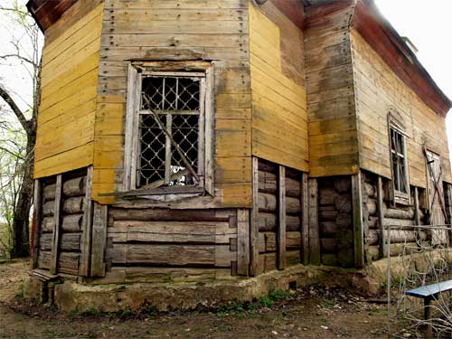 Матюшкино. Церковь Николая Чудотворца. общий вид в ландшафте