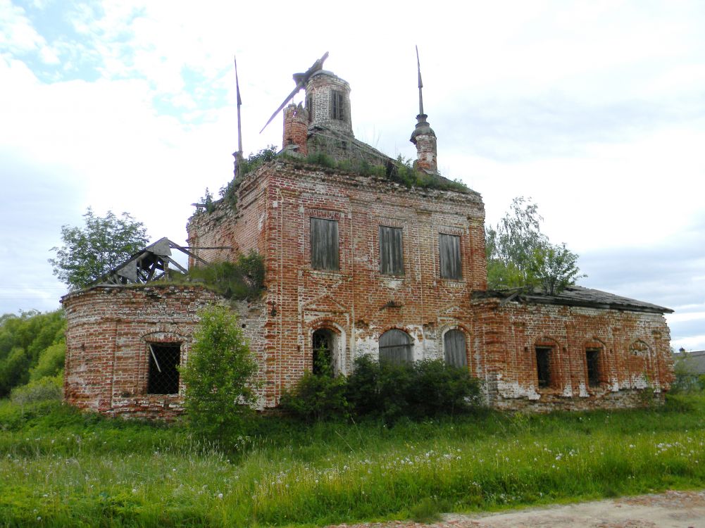 Мелёшино. Церковь Воскресения Словущего. фасады