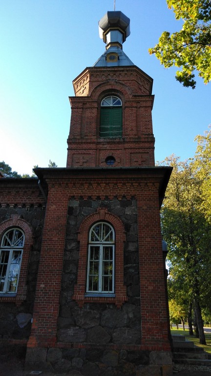 Церковь Арсения Великого, Айнажи (Лимбажский край, Латвия). фасады, Вид на колокольню