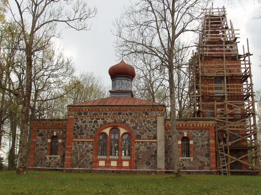 Ароди. Церковь Николая Чудотворца. фасады, Латвия.Аматский край.Коса.