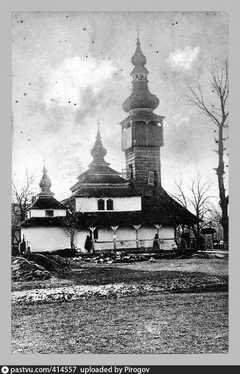 Церковь Михаила Архангела из с. Шелестово (н.в. - пгт Кольчино) Мукачевского района, Ужгород (Ужгородский район, Украина, Закарпатская область). архивная фотография, 1920 год фото.  в селе Шелестово у Мукачево. с сайта https://pastvu.com/p/414557